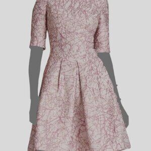 Tahari cocktail dress. Pink metallic. Size 10